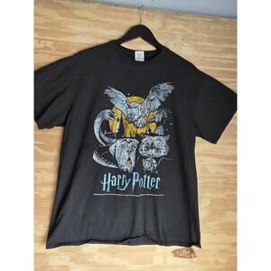 Harry Potter T-Shirt Men's Large Wizarding World Characters Movie Hogwarts